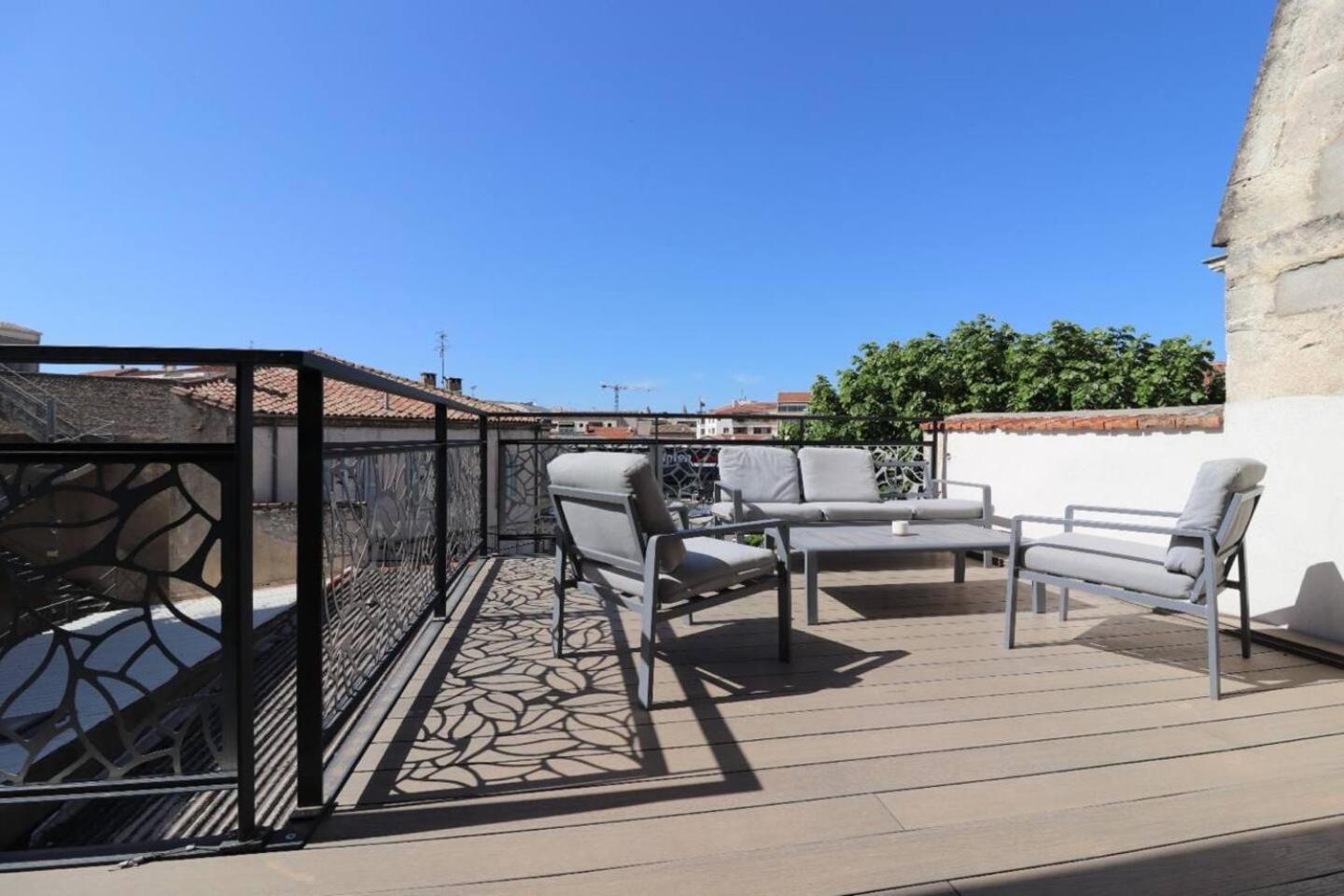 Duplex 120M2 Terrasse Vue Sur Nimes Lejlighed Eksteriør billede